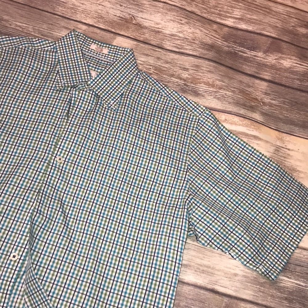 PETER MILLAR~Short Sleeve Plaid Button Down Shirt